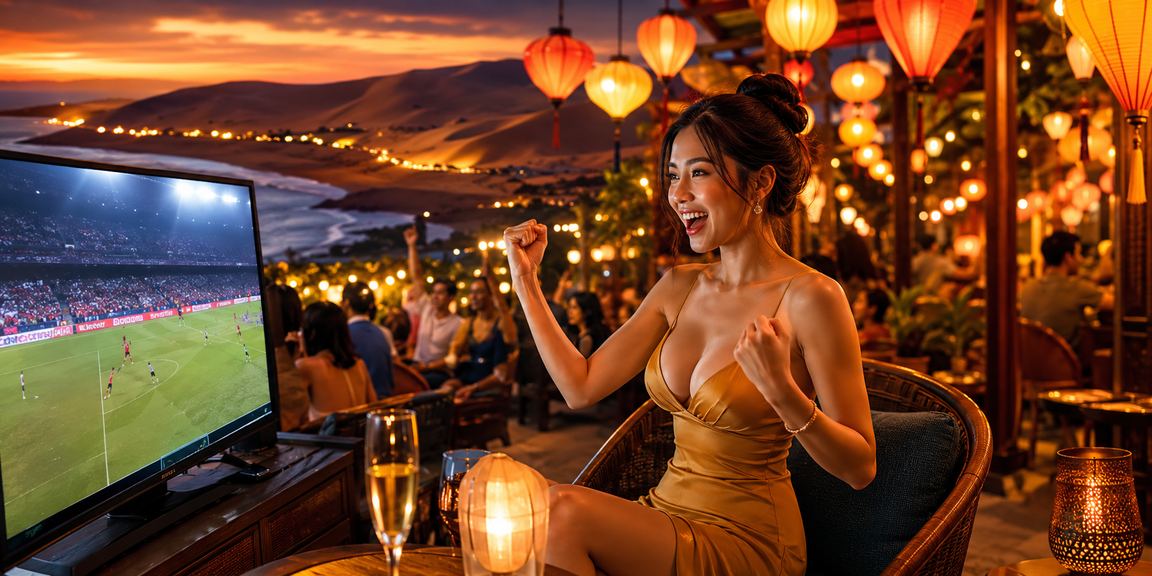 Không khí cá cược thể thao sôi động tại chợ đêm Hội An về đêm